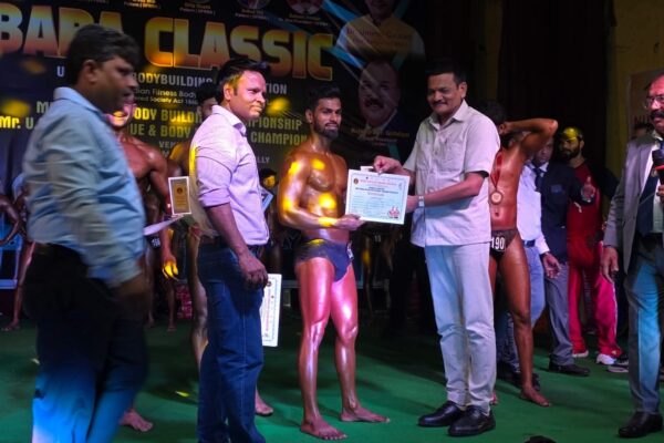 बॉडीबिल्डिंग में नईम खान उत्तर प्रदेश श्री एवं अशरफ बरेली श्री विजेता बने